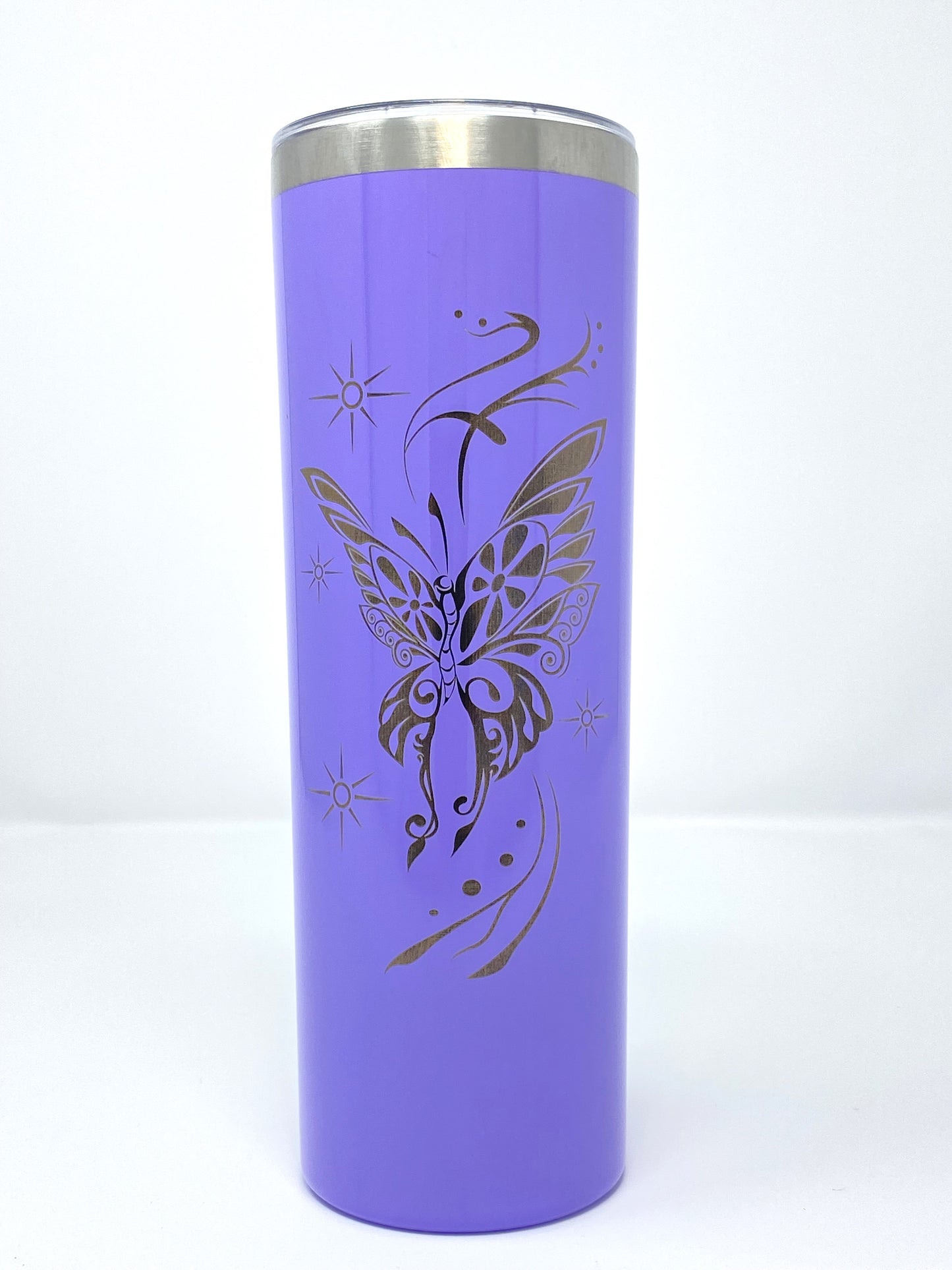 Elegant Butterfly 20 oz. Skinny Tumbler