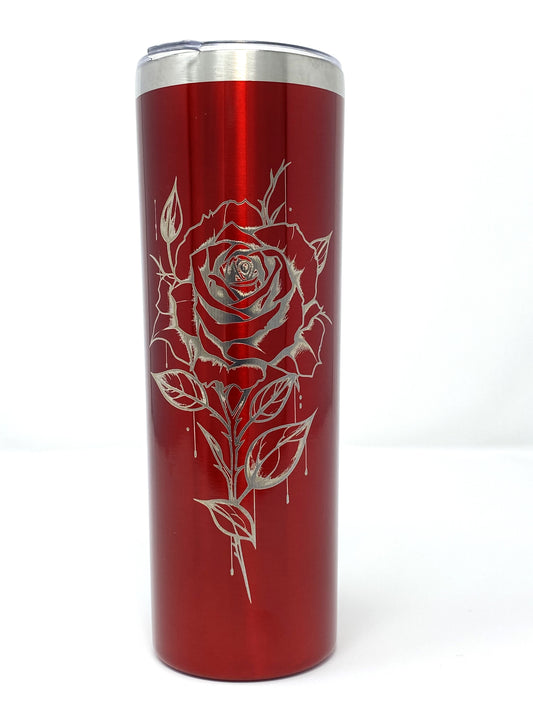 Dripping Rose 20 oz. Skinny Tumbler