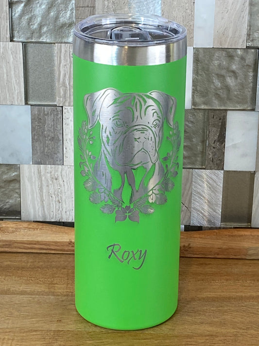 Dog Portrait 20 oz. Skinny Tumbler