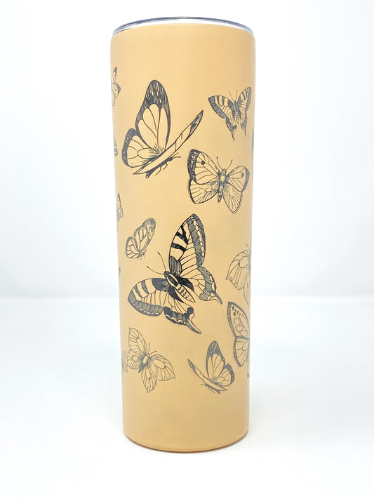 Butterflies Wraparound 20 oz. Skinny Tumbler