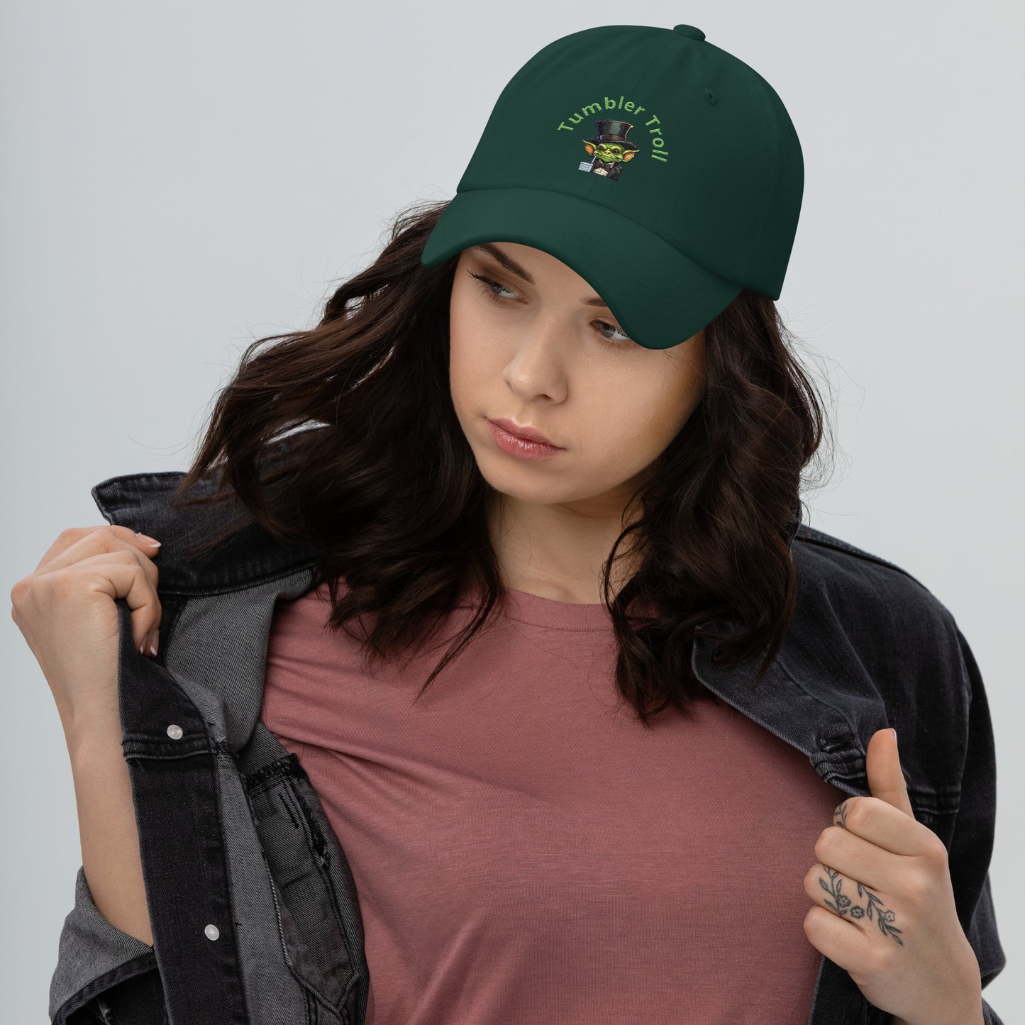 Tumbler Troll Embroidered Dad Hat