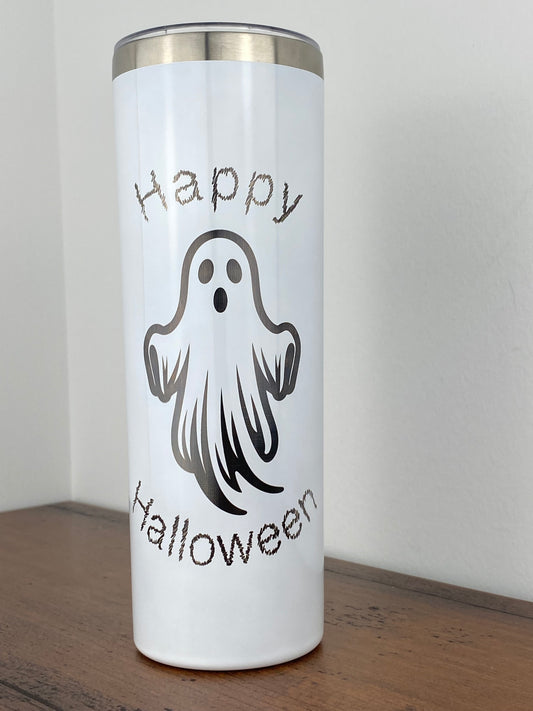 Happy Halloween Classic Ghost 20 oz. Skinny Tumbler