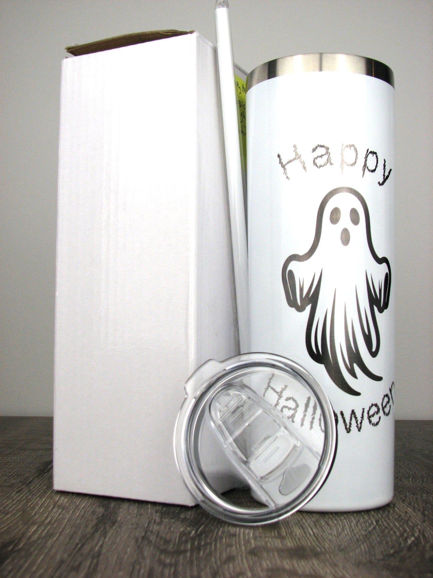 Happy Halloween Classic Ghost 20 oz. Skinny Tumbler