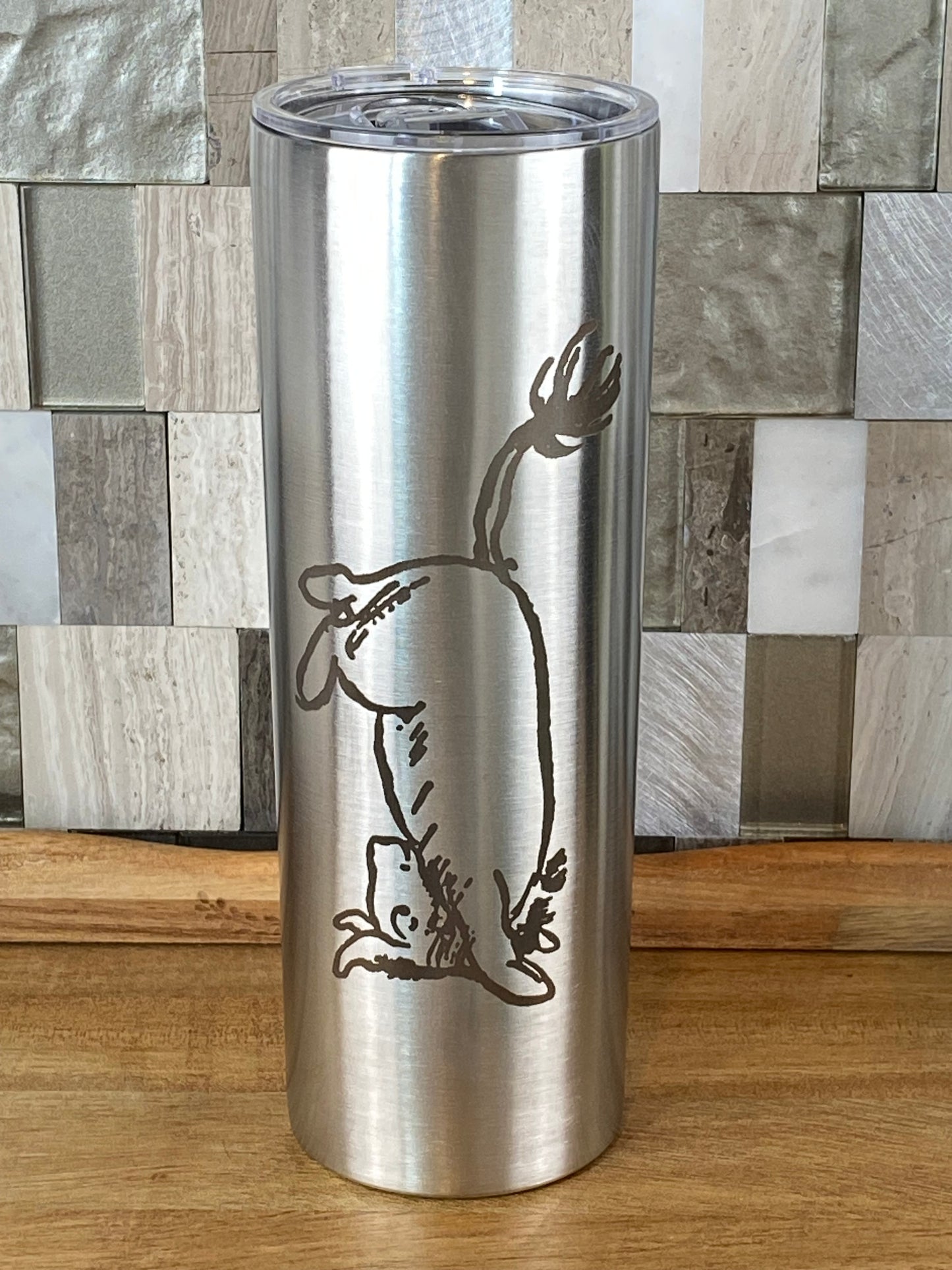 Vintage Eeyore Standing on His Head 20 oz. Skinny Tumbler