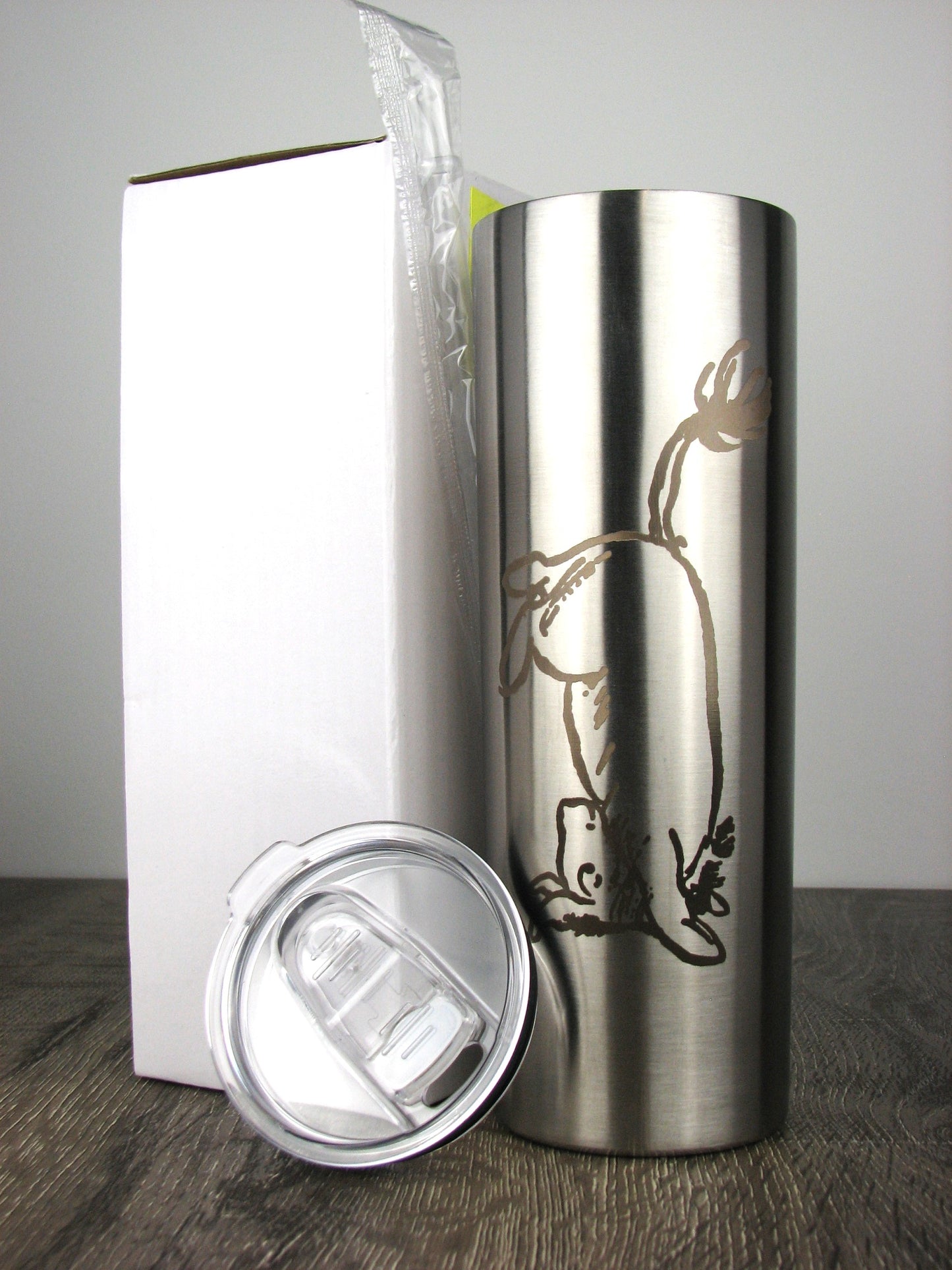 Vintage Eeyore Standing on His Head 20 oz. Skinny Tumbler