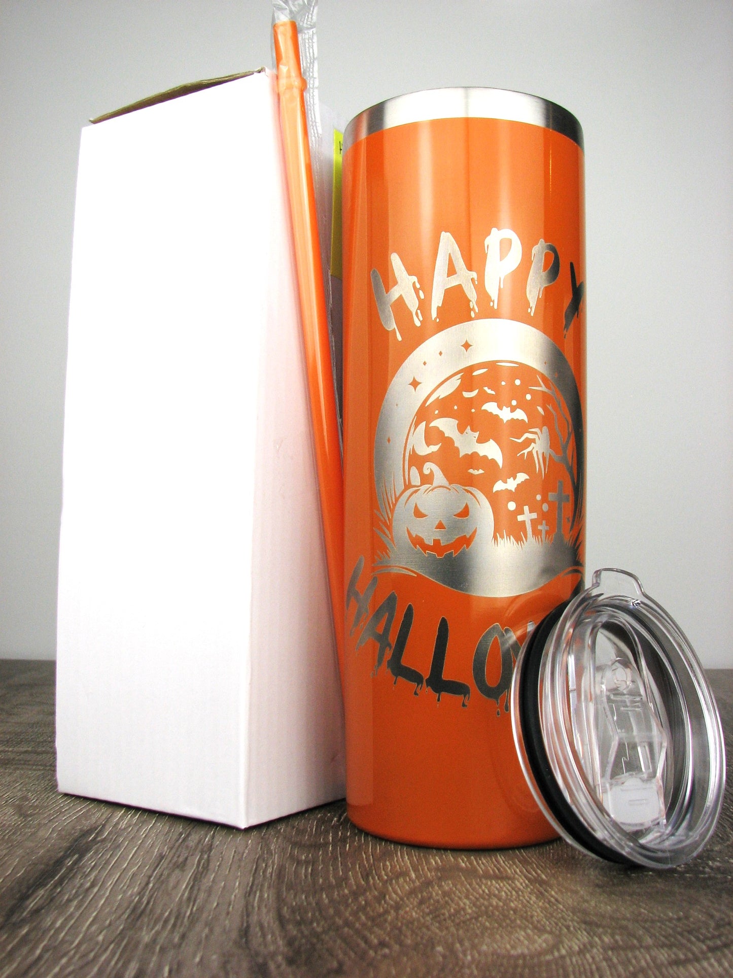 Happy Halloween Graveyard 20 oz. Skinny Tumbler