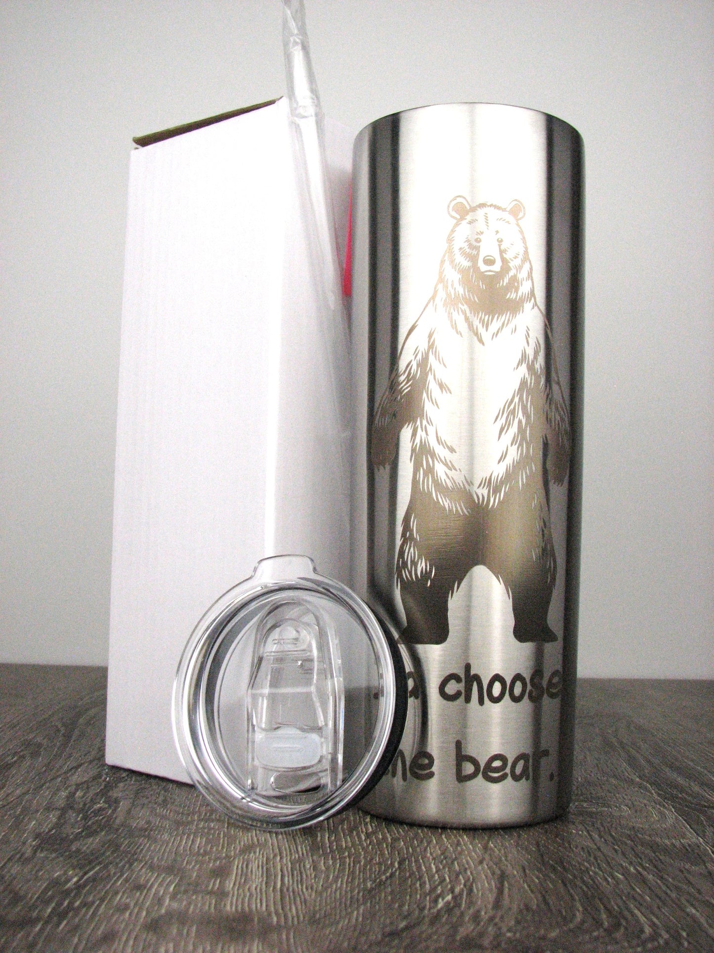 I'd Choose the Bear 20 oz. Skinny Tumbler