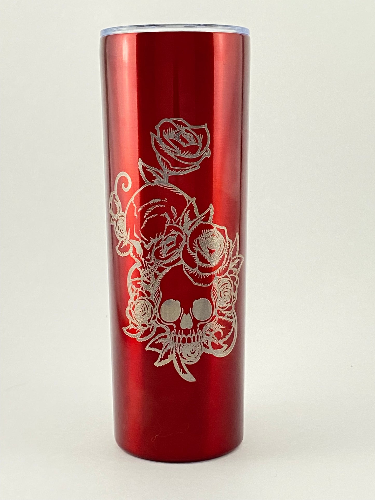 Skulls and Roses 20 oz. Skinny Tumbler