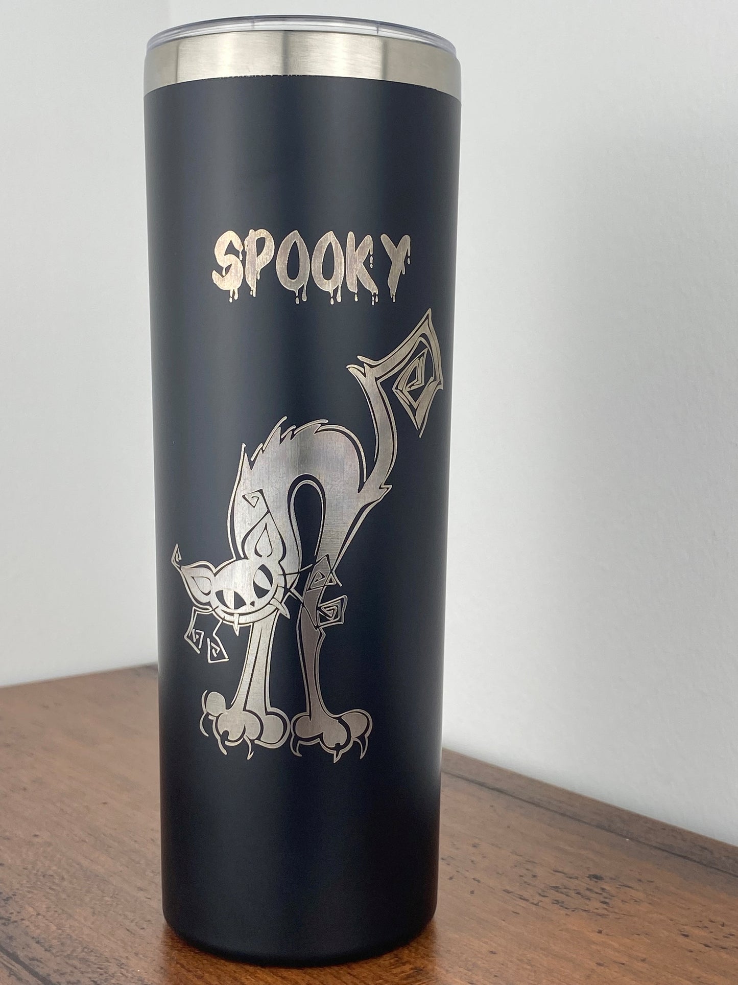 Spooky Cat 20 oz. Skinny Tumbler