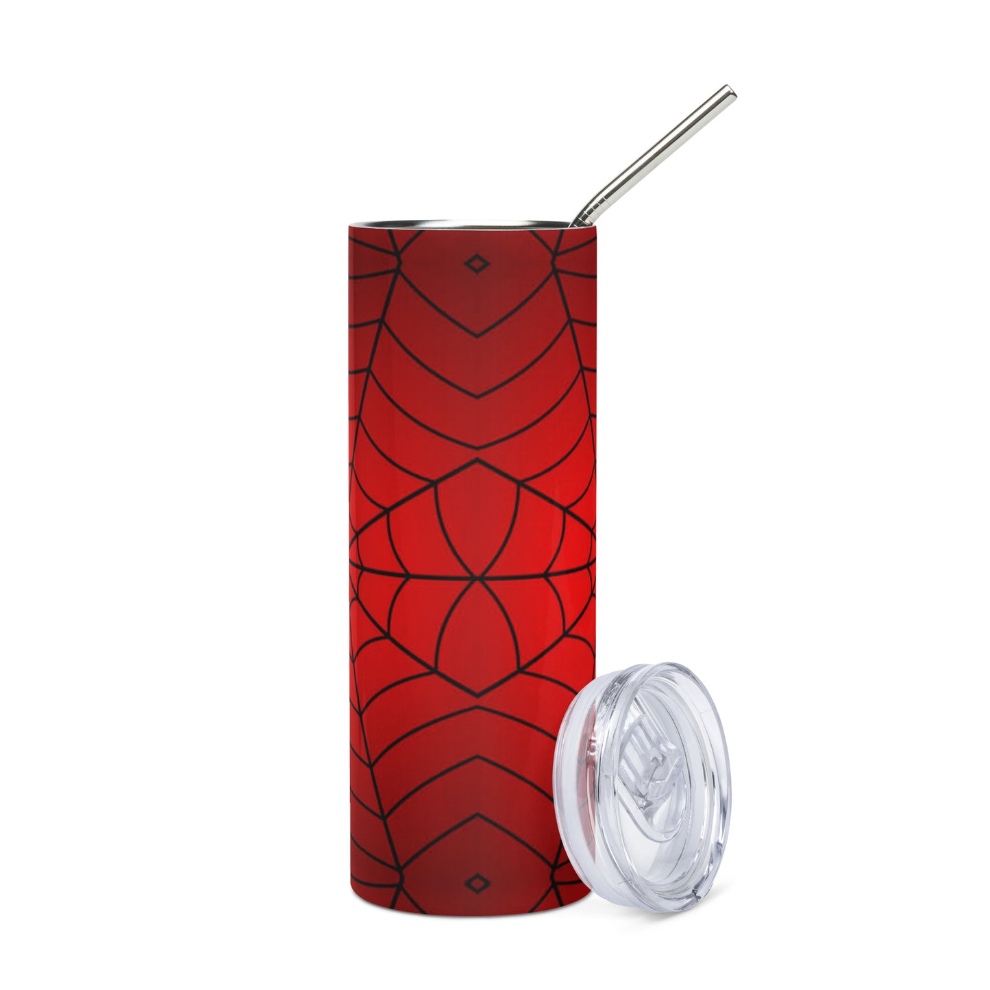 Crimson Spiderweb Stainless Steel Tumbler