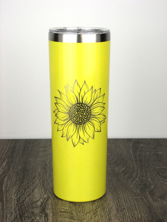 Sunflower 20 oz. Skinny Tumbler