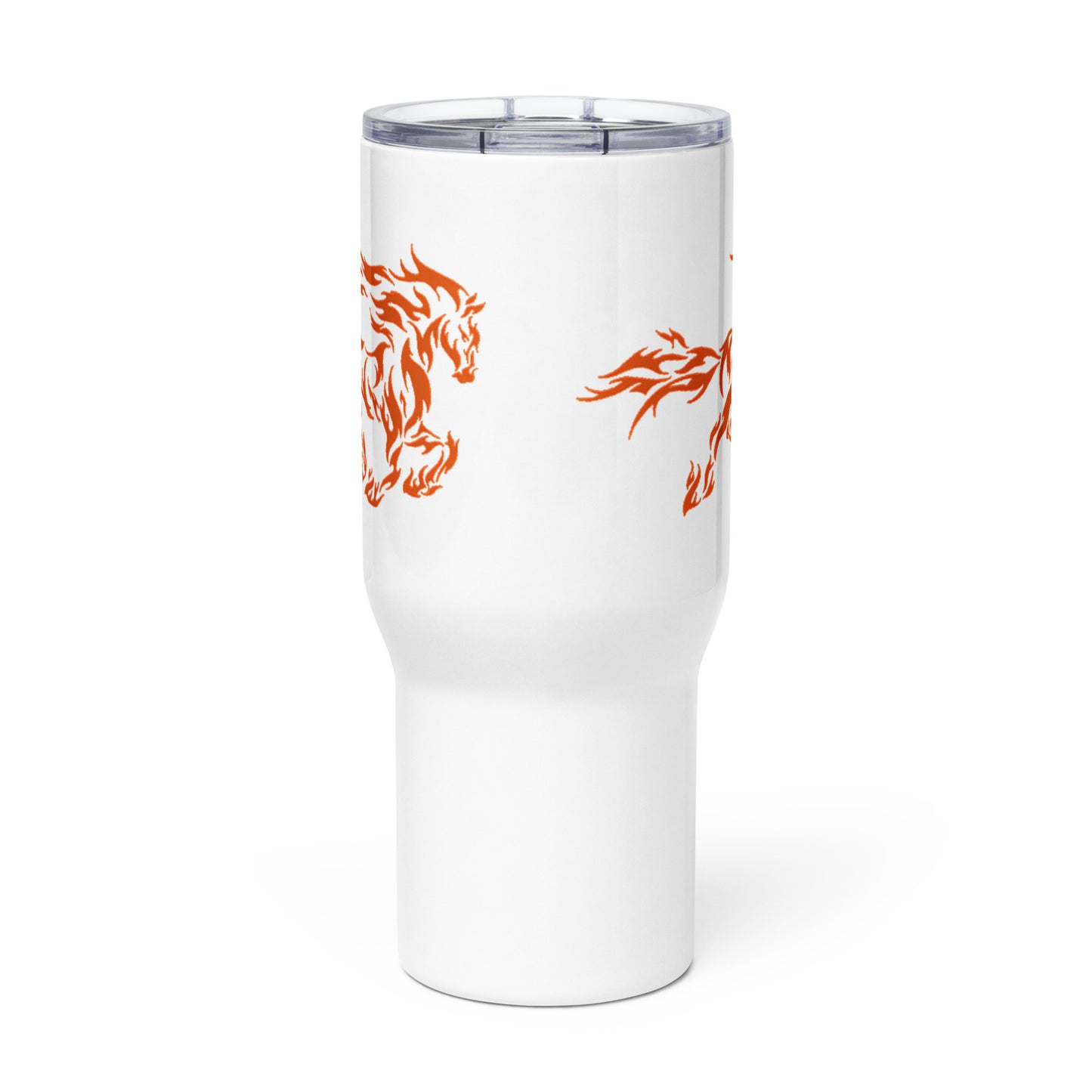 Fiery Mustang Sublimated 25 oz Travel Mug With Handle