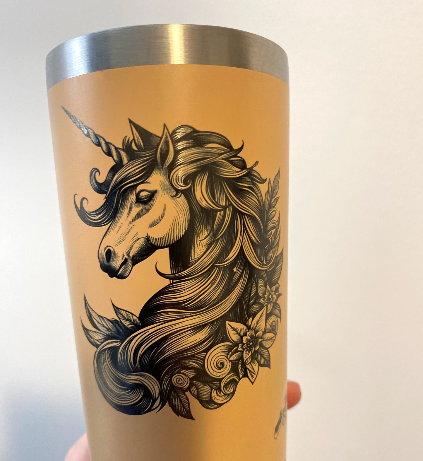 Unicorn Portrait 20 oz. Skinny Tumbler