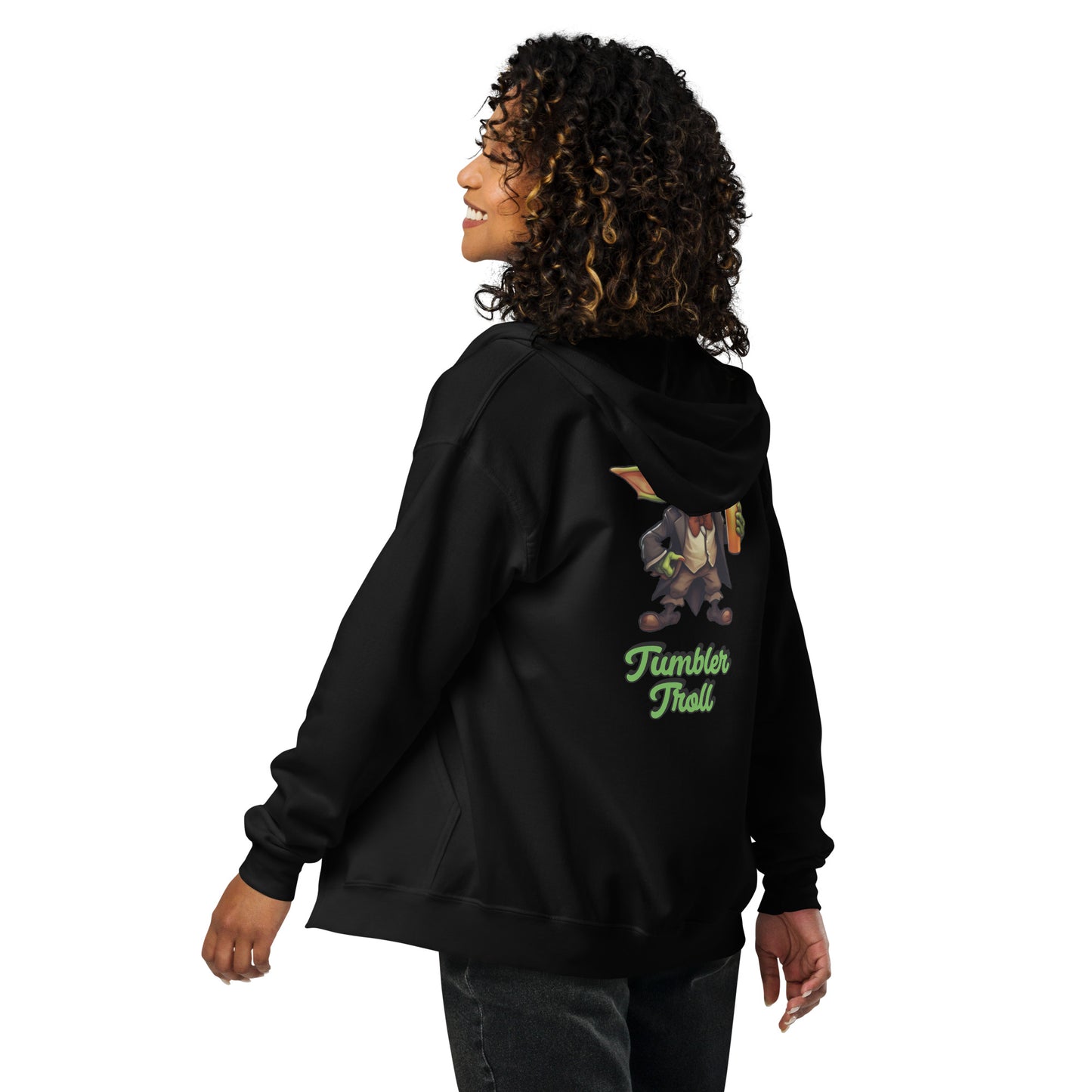 Tumbler Troll Unisex Heavy Blend Zip Hoodie