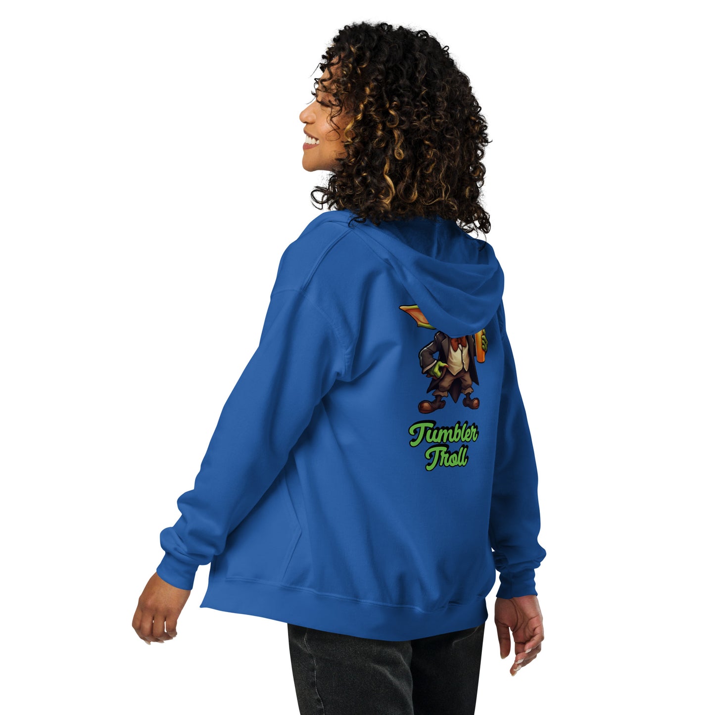 Tumbler Troll Unisex Heavy Blend Zip Hoodie