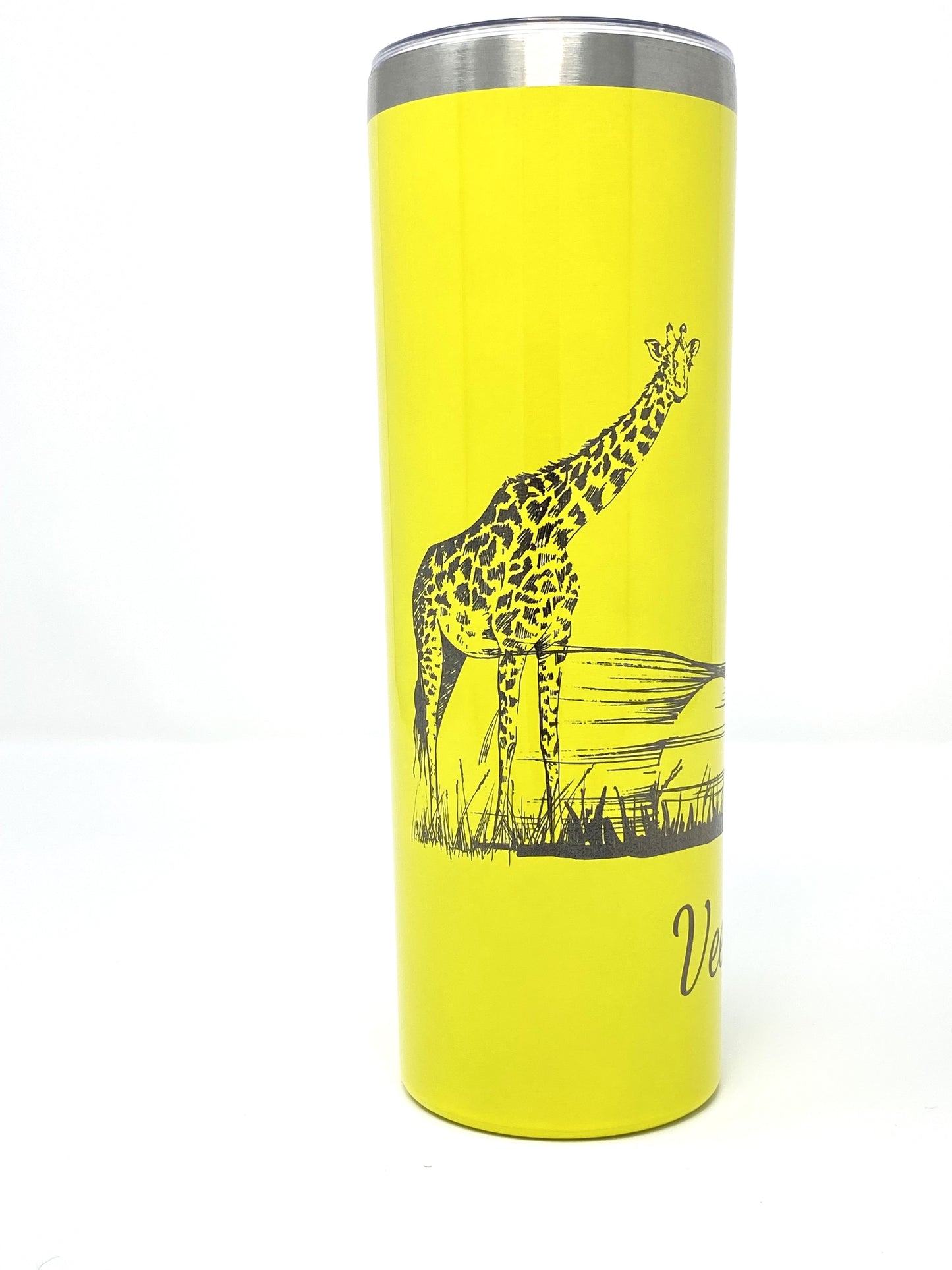 Giraffe Sunset 20 oz. Skinny Tumbler