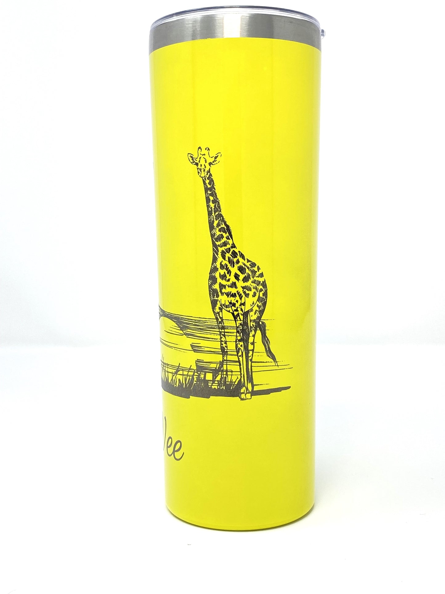 Giraffe Sunset 20 oz. Skinny Tumbler